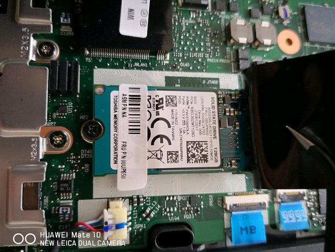 ThinkPad T480 M.2 2242 SSD PCIe NVMe 128GB