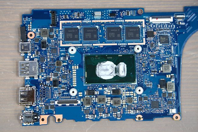 The front of motherboard