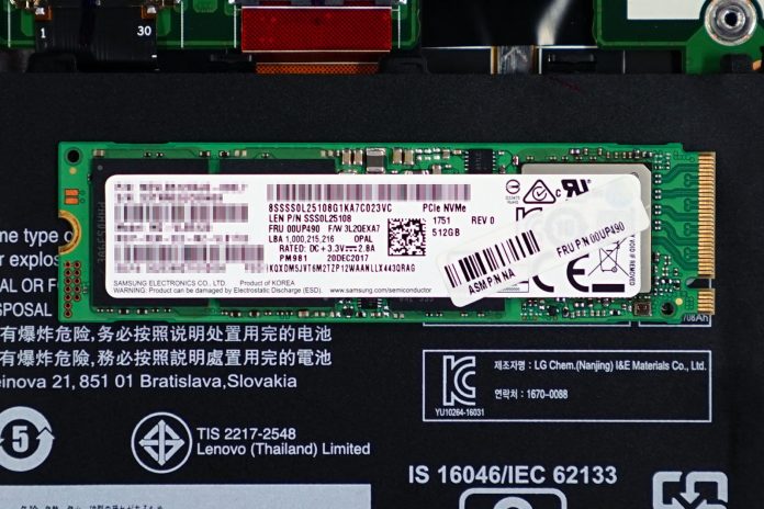 Lenovo ThinkPad X1 Carbon 2018 SSD