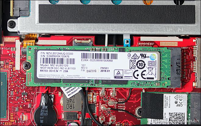 M.2 SSD and Wi-Fi card